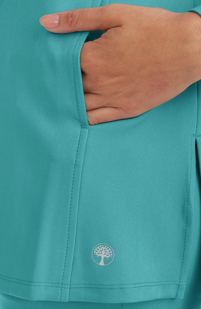 Healing Hands Women's Fatima Solid Scrub Top - Image 4