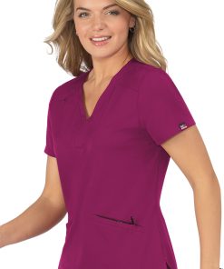 Koi Women's Velocity Solid Scrub Top -Silverts-shop 4 ko 1039 650