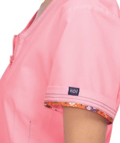 Koi Women's Regan Y-Neck Scrub Top -Silverts-shop 4 ko 1060 650