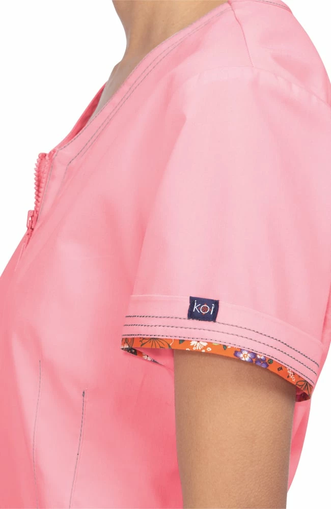 Koi Women's Regan Y-Neck Scrub Top - Image 4