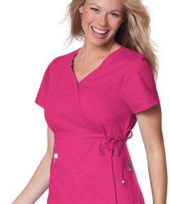 Koi Clearance Women's Katelyn Wrap Solid Scrub Top -Silverts-shop 4 ko 137 clearance 650
