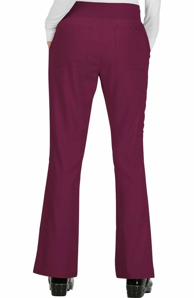 Koi Women's Becca V-Neck Solid Scrub Top & Laurie Yoga Scrub Pant Set - Image 4