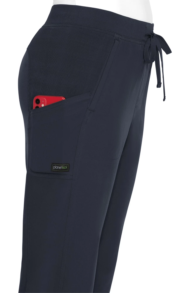 Koi Women's Eco Solid Scrub Top & Nova Tapered Scrub Pant Set - Image 4