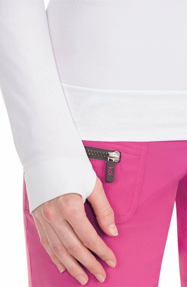 Koi Women's Divine Seamless Solid Long Sleeve T-Shirt - Image 4