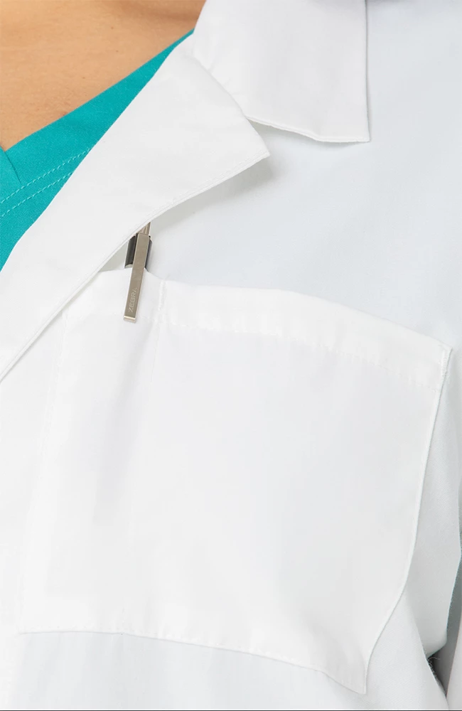 Landau Women's 37" Lab Coat With Tablet Pocket - Image 4