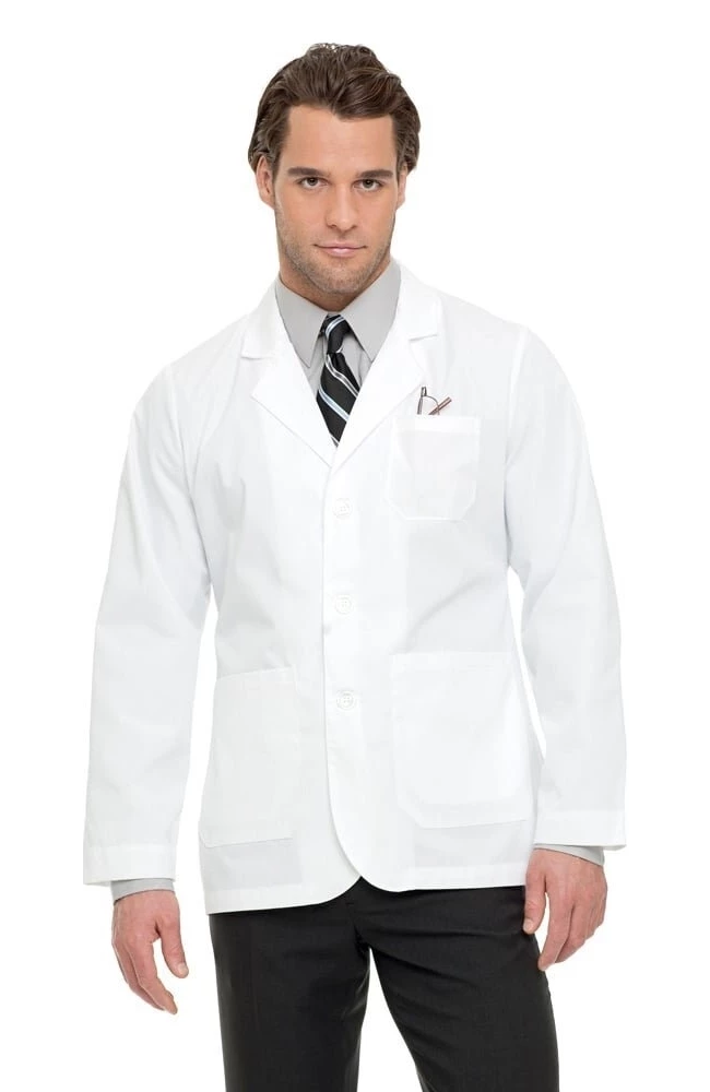 Landau Clearance Men's Three Button Closure Consultation 30¾" Lab Coat - Image 4