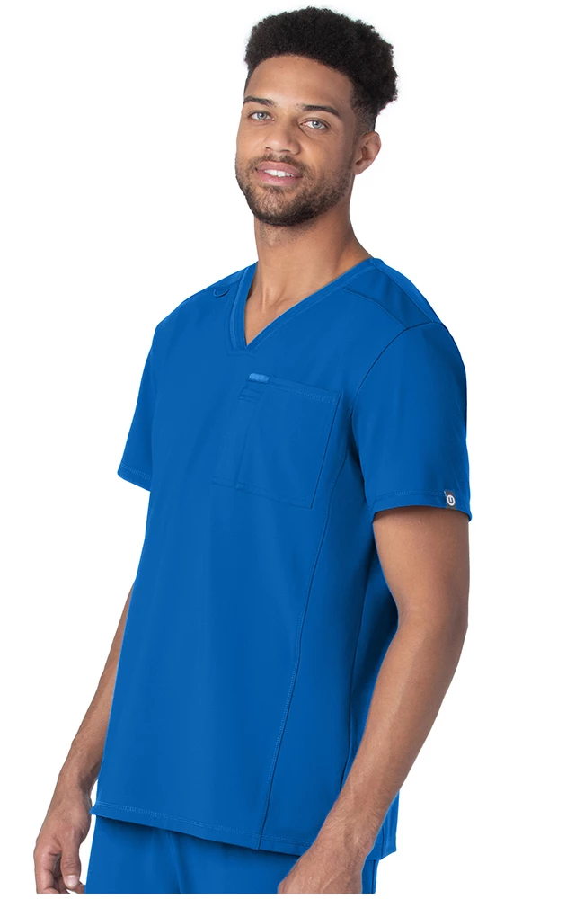 Urbane Men's Extreme Stretch Solid Scrub Top - Image 4