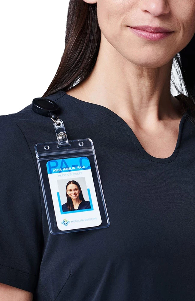 Medelita Women's Sola Solid Scrub Top - Image 4