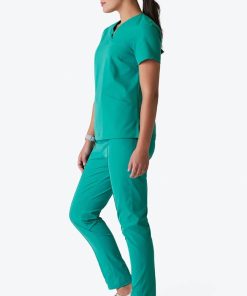 Medelita Women's Calyx V-Neck Scrub Top -Silverts-shop 4 md et12117 650