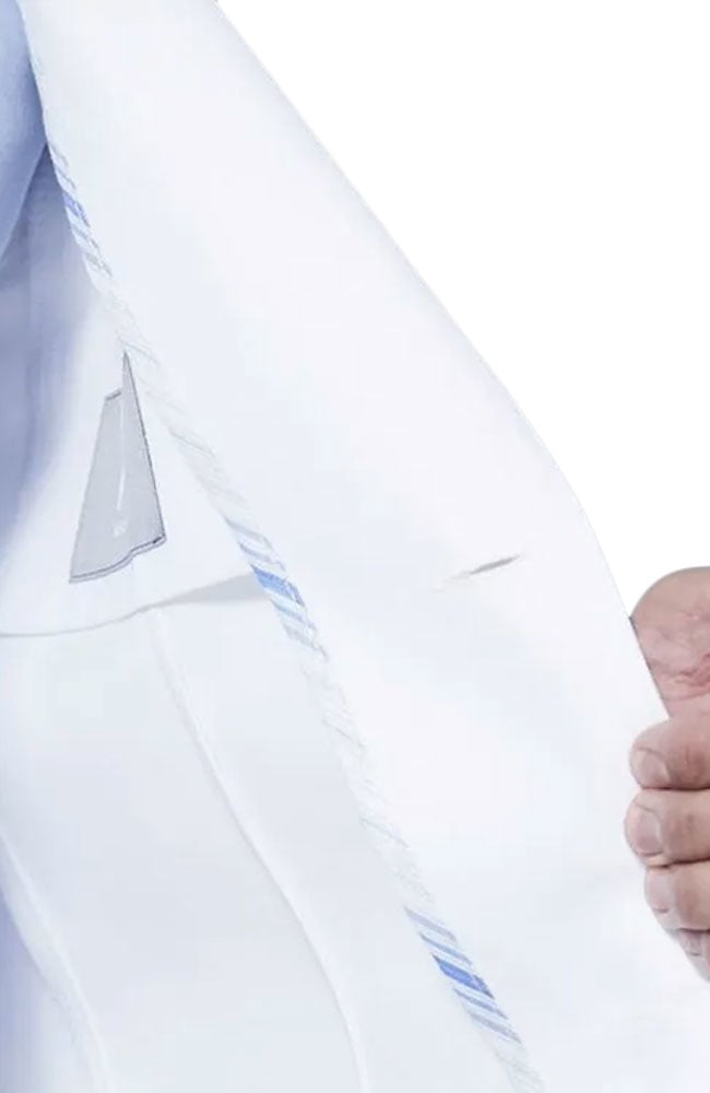 Men's M3 Laennec Classic Fit 40" Lab Coat Medelita Men's M3 Laennec Classic Fit 40" Lab Coat -Silverts-shop 4 md lmm3lc 650