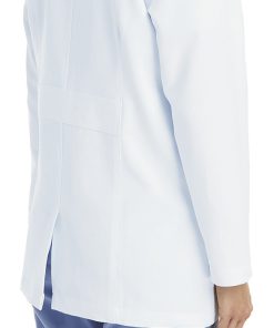 Maevn Uniforms Women's Notch Collar Consultation Lab Coat -Silverts-shop 4 mv 5073 650