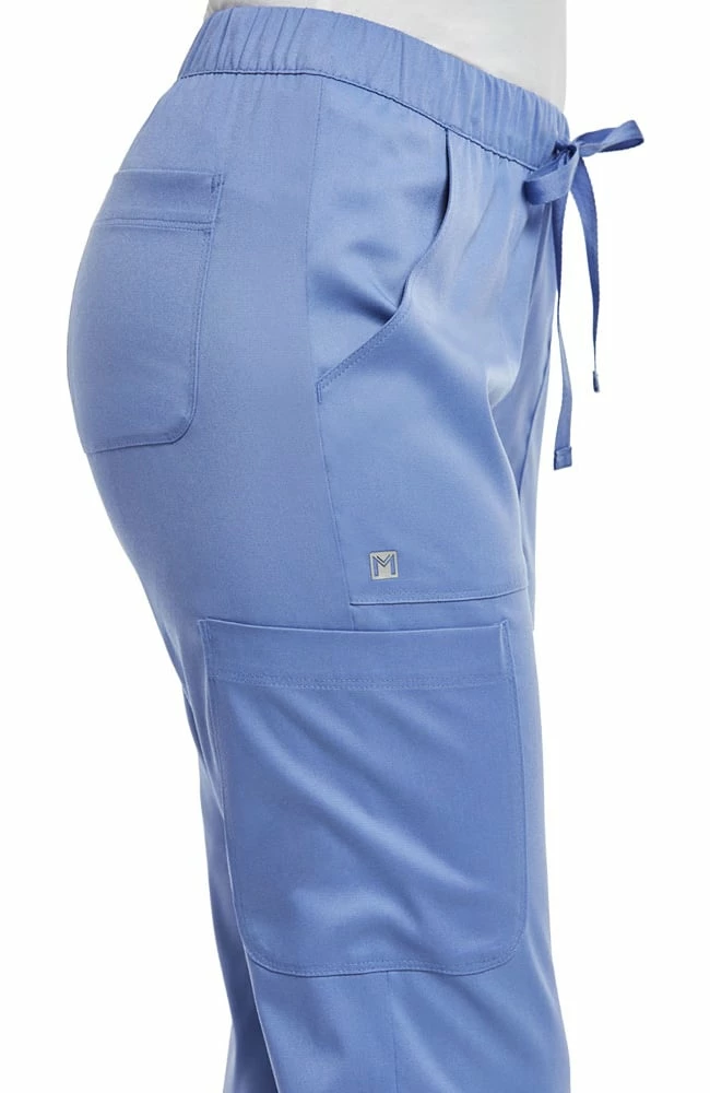 Maevn Uniforms Women's Drawstring Elastic Waistband Cargo Scrub Pant - Image 4