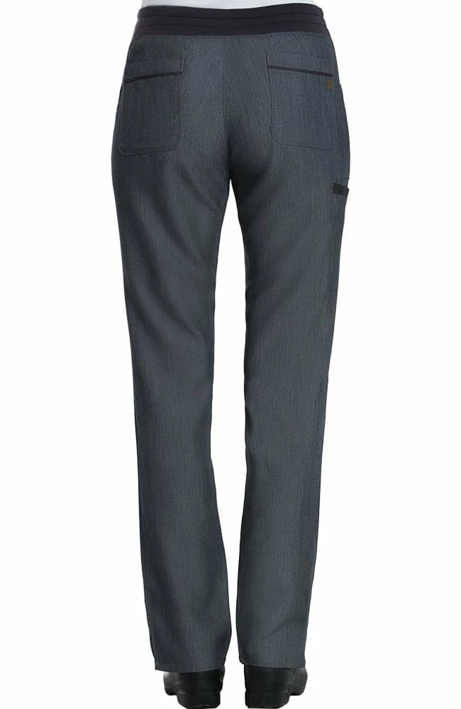 Maevn Uniforms Women's Contrast Drawstring Waistband Yoga Scrub Pant - Image 4