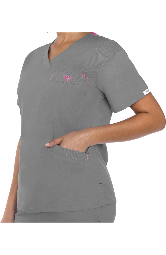 Clearance Women's Signature V-Neck Solid Scrub Top Med Couture Clearance Women's Signature V-Neck Solid Scrub Top -Silverts-shop 4 pe 8403 clearance 650