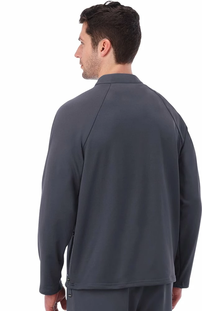 Jockey Scrubs Clearance Men's Zip Front Fleece Solid Scrub Jacket - Image 4