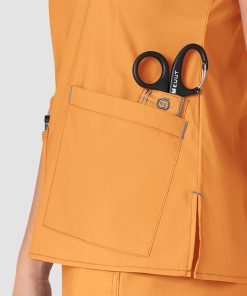 WonderWink Clearance Women's Verity V-Neck Solid Scrub Top -Silverts-shop 4 wk 6108 clearance 650