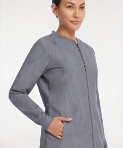 AllHeart Clearance Women's Warm-Up Solid Scrub Jacket 12 AllHeart Clearance Women's Warm-Up Solid Scrub Jacket -Silverts-shop 5 ah ls7200 clearance 650