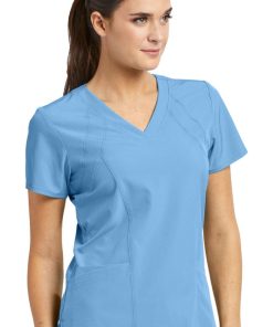 Barco One Women's Racer Solid Scrub Top & Flare Leg Knit Waist Cargo Scrub Pant Set 11 Barco One Women's Racer Solid Scrub Top & Flare Leg Knit Waist Cargo Scrub Pant Set -Silverts-shop 5 bc 20set 650