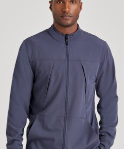 Barco Uniforms Barco Unify Men's Warm Up Scrub Jacket -Silverts-shop 5 bc buw881 650