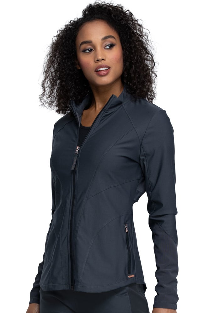 Women's Zip Front Scrub Jacket Cherokee Women's Zip Front Scrub Jacket -Silverts-shop 5 ck ck390 650