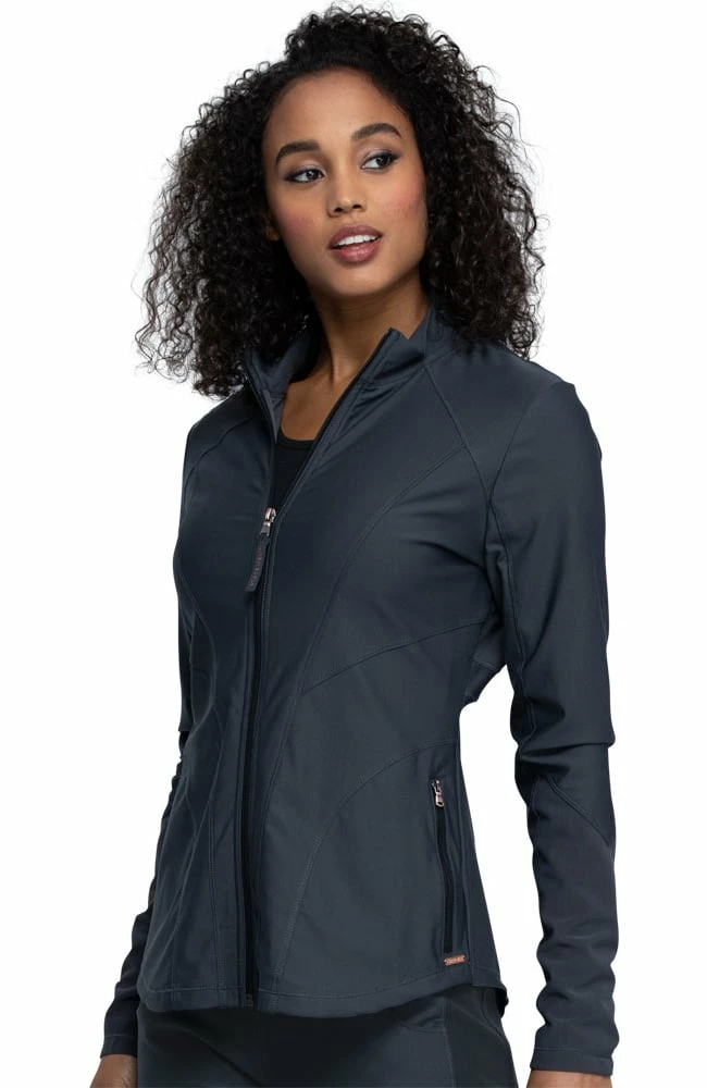 Cherokee Women's Zip Front Scrub Jacket - Image 5