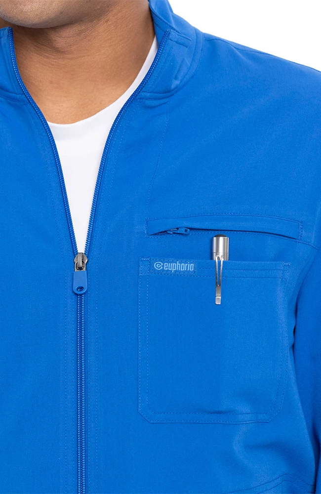 Cherokee Clearance Men's Solid Scrub Jacket - Image 5