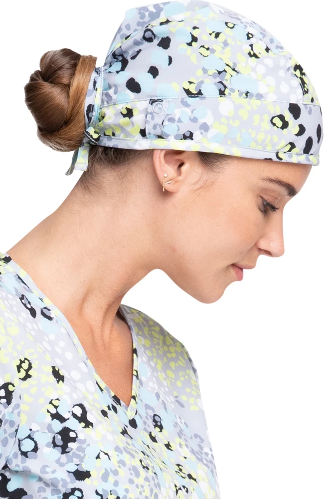 Cherokee Clearance Women's Spots Gone Wild Print Scrub Hat - Image 5