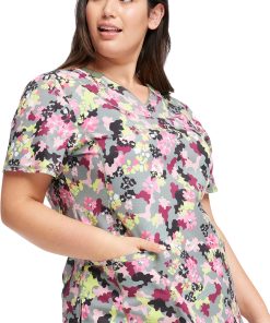 Cherokee Women's Floral Camotion Print Scrub Top 6 Cherokee Women's Floral Camotion Print Scrub Top -Silverts-shop 5 ck ck634 print 650