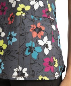 Cherokee Clearance Women's Glow Floral It Print Scrub Top -Silverts-shop 5 ck ck634 printclearance 650