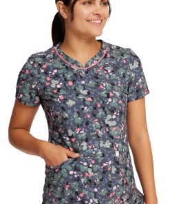 Cherokee Women's What The Speck? Print Scrub Top 6 Cherokee Women's What The Speck? Print Scrub Top -Silverts-shop 5 ck ck678 print 650
