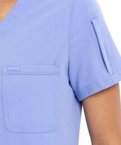 Cherokee Clearance Women's Tuckable Solid Scrub Top -Silverts-shop 5 ck ck788a clearance 650