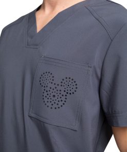 Cherokee Clearance Men's V-Neck Solid Scrub Top -Silverts-shop 5 ck ck904a clearance 650