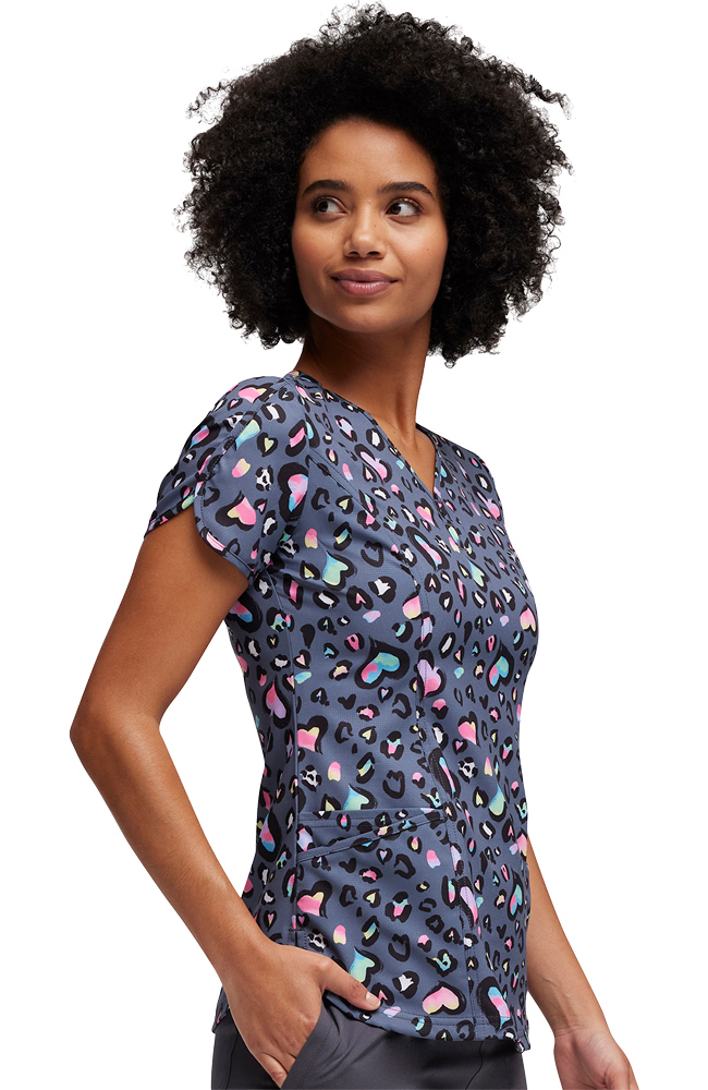 Women's Leopard Sweetheart Print Top Heartsoul Women's Leopard Sweetheart Print Top -Silverts-shop 5 ck hs643 print 650