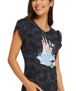 Heartsoul Clearance Women's Magic Begins Within Print Scrub Top -Silverts-shop 5 ck hs717 printclearance 650