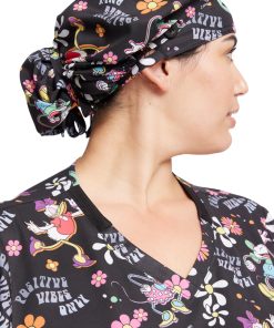 Cherokee Women's Positive Vibes Print Bouffant Scrub Hat -Silverts-shop 5 ck tf514 print 650 1