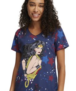 Cherokee Women's Hang With The Stars Print Scrub Top -Silverts-shop 5 ck tf626 print 650 1