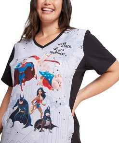 Cherokee Women's Super-Pets Print Scrub Top 6 Cherokee Women's Super-Pets Print Scrub Top -Silverts-shop 5 ck tf627 print 650
