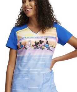 Cherokee Women's Sensational Sunset Print Scrub Top 6 Cherokee Women's Sensational Sunset Print Scrub Top -Silverts-shop 5 ck tf645 print 650