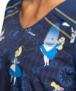 Cherokee Clearance Women's Curious Events Print Scrub Top -Silverts-shop 5 ck tf645 printclearance 650