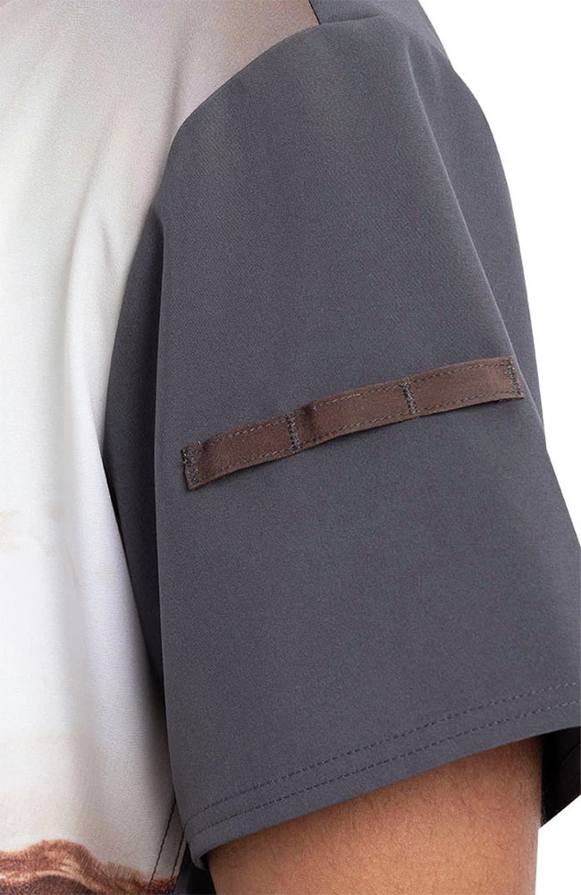 Cherokee Clearance Men's Mandalorian Print Scrub Top - Image 5