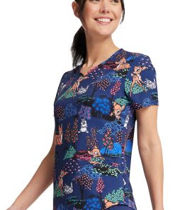 Cherokee Women's Meadow Frolic Print Scrub Top -Silverts-shop 5 ck tf737 print 650