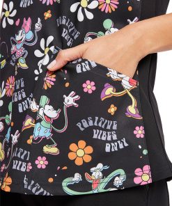 Cherokee Women's Positive Vibes Print Scrub Top 6 Cherokee Women's Positive Vibes Print Scrub Top -Silverts-shop 5 ck tf764 print 650