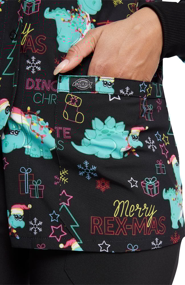 Women's Merry RexMas Print Jacket Dickies Women's Merry RexMas Print Jacket -Silverts-shop 5 di dk309 print 650