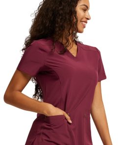 Dickies Women's V-Neck Top -Silverts-shop 5 di dk747 650