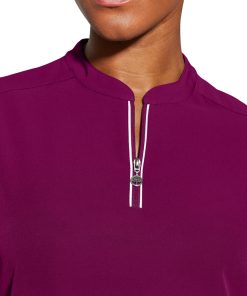 Healing Hands Women's Sandy Zip Mandarin Collar Scrub Top 6 Healing Hands Women's Sandy Zip Mandarin Collar Scrub Top -Silverts-shop 5 hh 2286 650