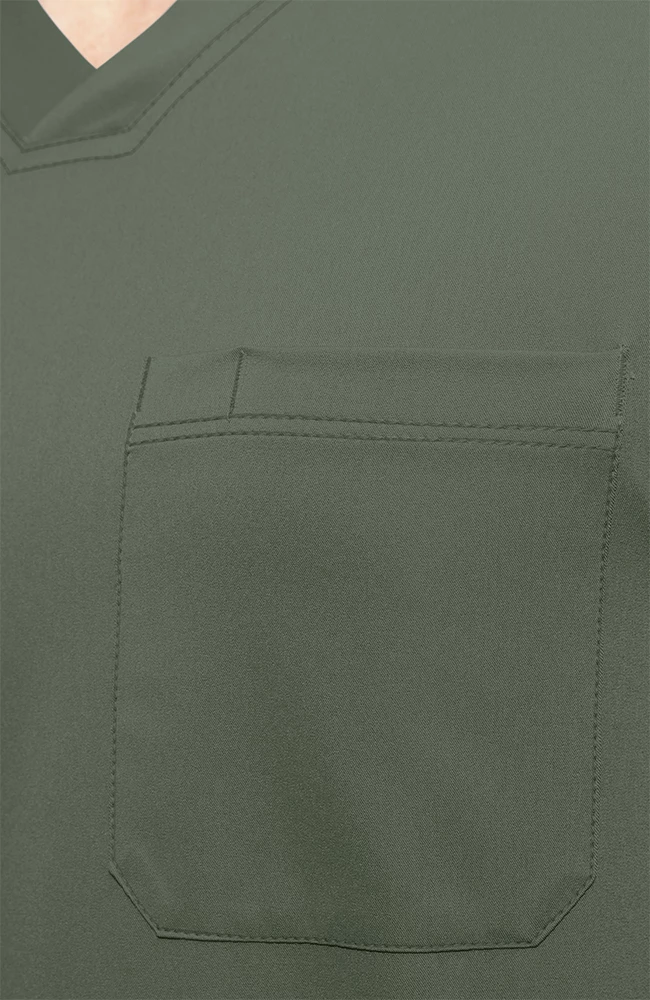 Healing Hands Men's Mason Solid Scrub Top - Image 5