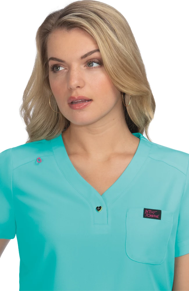 Koi Women's Rosemary Solid Scrub Top - Image 5