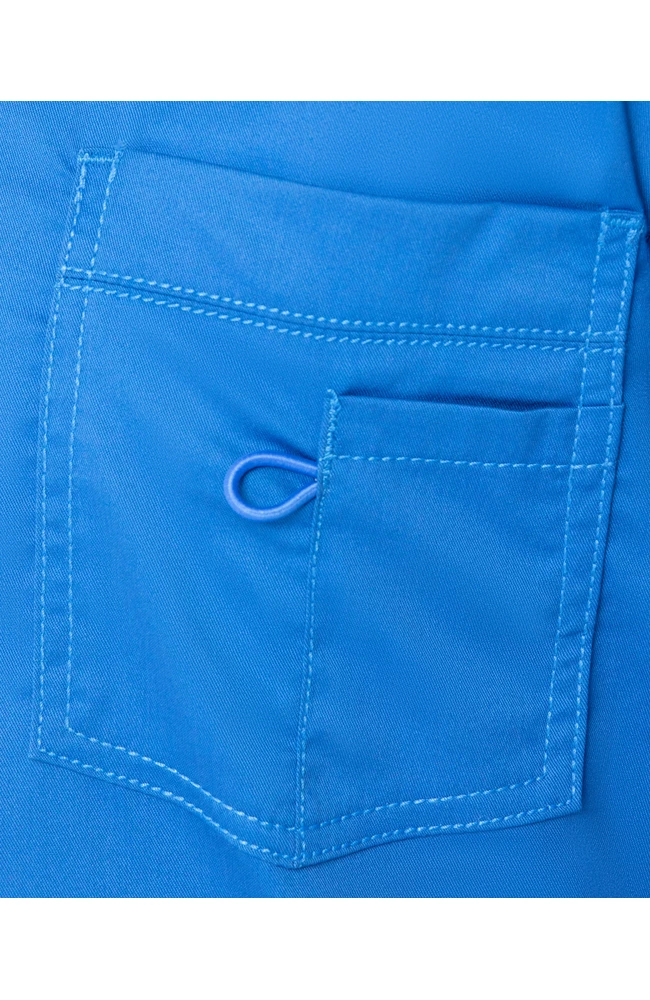 Landau Clearance Stretch Men's By V-Neck Solid Scrub Top - Image 5