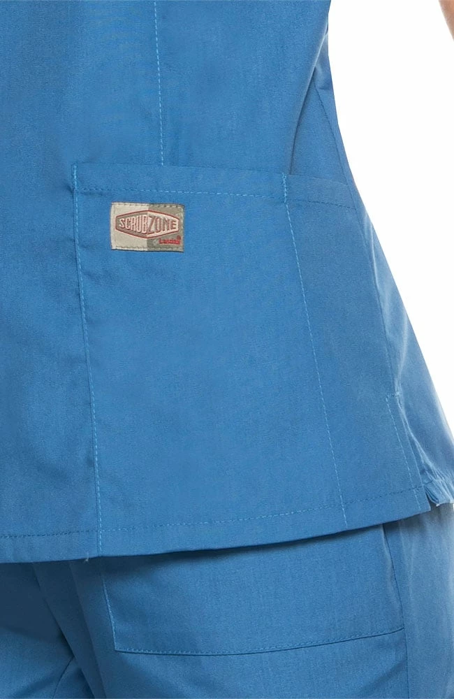 Landau Clearance Women's Surplice Solid Scrub Top - Image 5