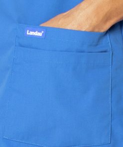 Landau Clearance Men's 5-Pocket Solid Scrub Top -Silverts-shop 5 ln 7489 clearance 650